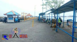 Suasana Penyebrangan Pelabuhan Kamal pasca suramadu Gratis