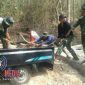 Satgas TMMD saat beraktivitas melakukan pekerjaan pembangunan di Desa Durin Timur
