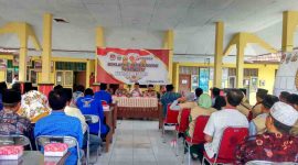Suasana Deklarasi Pemilu Damai Tahun 2019 di pendopo Kantor Kecamatan Socah, Bangkalan.