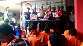 Wakapolres Bangkalan Kompol Imam Pauji, S.H. M.Si. Saat memberikan keterangan kepada Awak media
