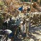 Suasana kegiatan Pembangunan TMMD ke 103 di Dusun Bundek Timur, Desa Durin Timur, Kecamatan Konang