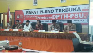 KPUD Sampang Tetapkan Hasil DPT Perbaikan Pada PSU Pilkada Sampang Sebanyak 767.032