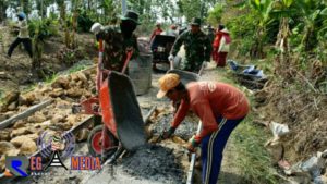 Terik Matahari Tak Surutkan Semangat Prajurit Kodim Pati