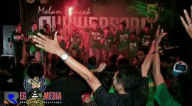 Suasana kemeriahan malam puncak unniversary Trunojoyo Mania yang ke 5.