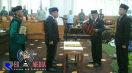 Suasana saat pelantikan dua anggota PAW DPRD Kota Cimahi.