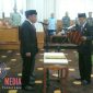 Suasana saat pelantikan dua anggota PAW DPRD Kota Cimahi.