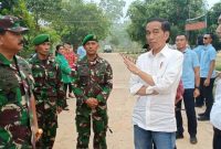 Presiden Jokowi beserta rombongan di Merauke Papua