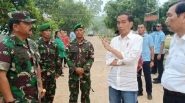 Presiden Jokowi beserta rombongan di Merauke Papua