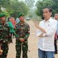 Presiden Jokowi beserta rombongan di Merauke Papua