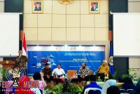 Suasana saat berlangsungnya kegiatan kuliah umum di Universitas Trunojoyo Madura (UTM) oleh SKK Migas.
