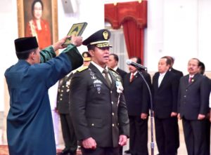 Presiden Jokowi Lantik Andika Perkasa sebagai KSAD