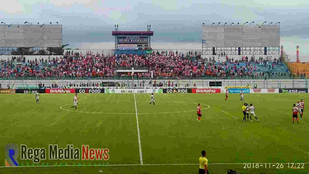 Madura United Gagal Raih Kemenangan Jamu PSIS Semarang