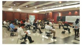 Suasana test psikologi hari pertama yang diikuti 20 peserta