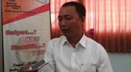 Ketua Komisi Pemilihan Umum Daerah (KPUD) Sumenep, Warist.
