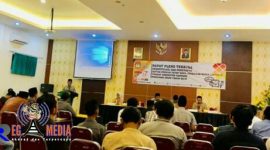 Suasana saat berlangsungnya kegiatan  penetapan DPTHP-2 Pemilu 2019.
