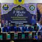 Suasana saat berlangsungnya acara bersholawat bersama di Balai Penyuluhan Kamal, Bangkalan. 