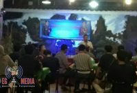 Kapolres Sampang AKBP Budhi Wardiman saat menyampaikan sambutannya dihadapan para netizen.