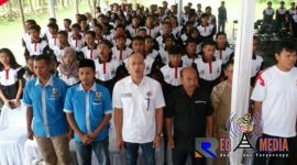 Suasana saat berlangsungnya kegiatan pembukaan Jambore Pemuda Daerah Kota Cimahi. 