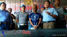 Pers release DPO kasus narkoba jenis sabu-sabu   Polda Jambi di Mapolres Bangkalan.
