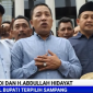 Paslon Jihad (H. Slamet Junaidi dan H. Abdullah Hidayat) saat diwawancara awak media usai sidang putusan MK.