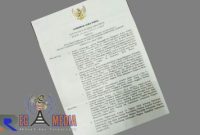 SK Pengangkatan dari Gubernur Jawa timur tentang pelantikan PAW anggota DPRD Sampang.