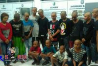 Usai dikasih arahan, para pengamen dan anak jalanan di Sampang yang terjaring razia Satpol PP langsung di gunduli.