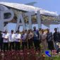 Dandim 0718/Pati Letkol Arm Arief Darmawan pose bersama Forkopimda Pati di Monumen Bandeng Raksasa.
