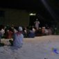 Suasana saat berlangsungnya acara haul akbar di Desa Gunung Maddah, Sampang, Madura.