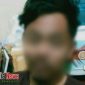 Tersangka MR saat diamankan di Mapolsek Geger.