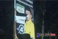 Baleho H.Tawa yang dirusak orang tak dikenal