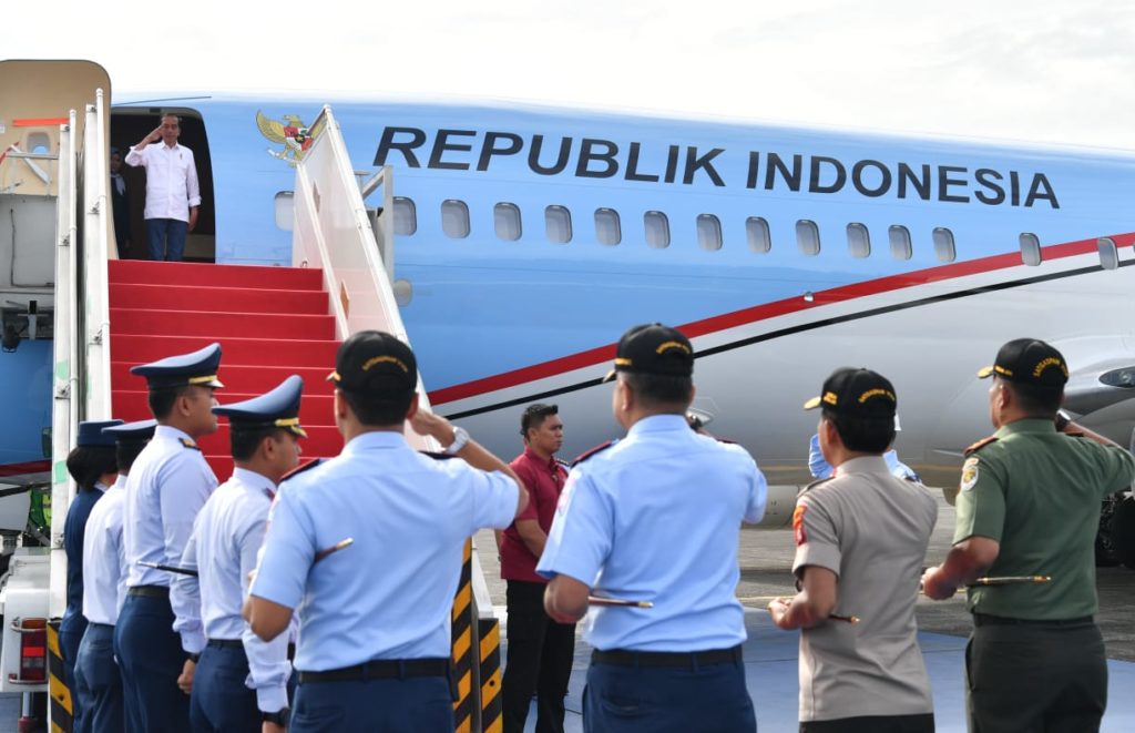 Presiden Jokowi Tinjau Lokasi Terdampak Tsunami di Lampung