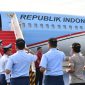 Presiden Jokowi saat kunjungan ke korban terdampak sunami dilampung