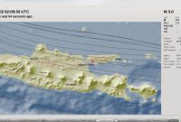 pusat gempa yang dirilis BMKG