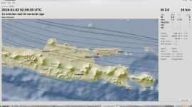 pusat gempa yang dirilis BMKG