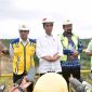 PresidenJokowi saat kunjungi bendungan Bendo di Ponorogo