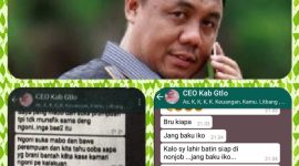 Kadis PUPR Kabupaten Gorontalo Doni Lahatie beserta beberap chat (gambar Onal)