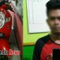 Tersangka beserta barang bukti saat di amankan di mapolres Bangkalan