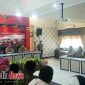 Suasan Konferensi pers akhir tahun 2018 di aula mapolres Bangkala 