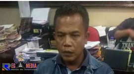 Tersangka saat di amankan di Mapolres Bangkalan