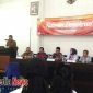 Suasana pengukuhan relawan demokrasi oleh KPU Kota cimahi 