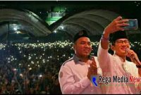 Sandiaga Uno ajak Ra Tohir Bata Bata nge-vlog didepan ribuan peserta pekan ngaji
