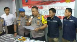 Kapolda Jatim saat melakukan konfrensi Pers Rabu (23/1/19)