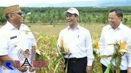 Gubernur Gorontalo Rusli Habibie dan Menteri Pertanian Dr. Ir. H. Andi Amran Sulaiman, MP.