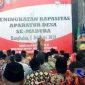 Saat berlangsungnya kegiatan peningkatan kapasitas aparatur desa se-Madura yang berlangsung di Gedung Rato Ebuh, Bangkalan.