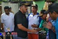Kunjungan Walikota Jakarta Timur (M. Anwar) ke Pondok Ranggon, Kecamatan Cipayung, disambut ceria oleh warga.