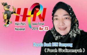 Kepala Bank BTN Sampang Mengucapkan Selamat Hari Pers Nasional 2019 Ke-73