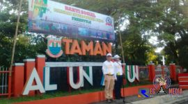 Walikota Cimahi (Ajay M Priatna) saat menyampaikan sambutannya dalam acara Pameran Enterpreneur Expo 'Freestyle'.