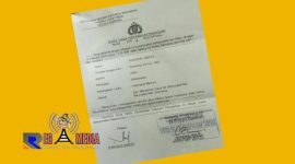 Surat Tanda Penerimaan Laporan Kepolisian.