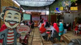 Suasana saat berlangsungnya acara Sampoerna Retail Community (SRC), di Cafe Abell, Kecamatan Telang, Kabupaten Bangkalan.