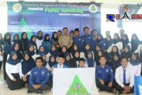 Dokumentasi Anggota Kapolres Bangkalan (Tengah) bersama  keluarga Besar Kom. Public Speaking UTM, 
(23/02) kemarin. (Sumber foto : Ruli Aprilia).